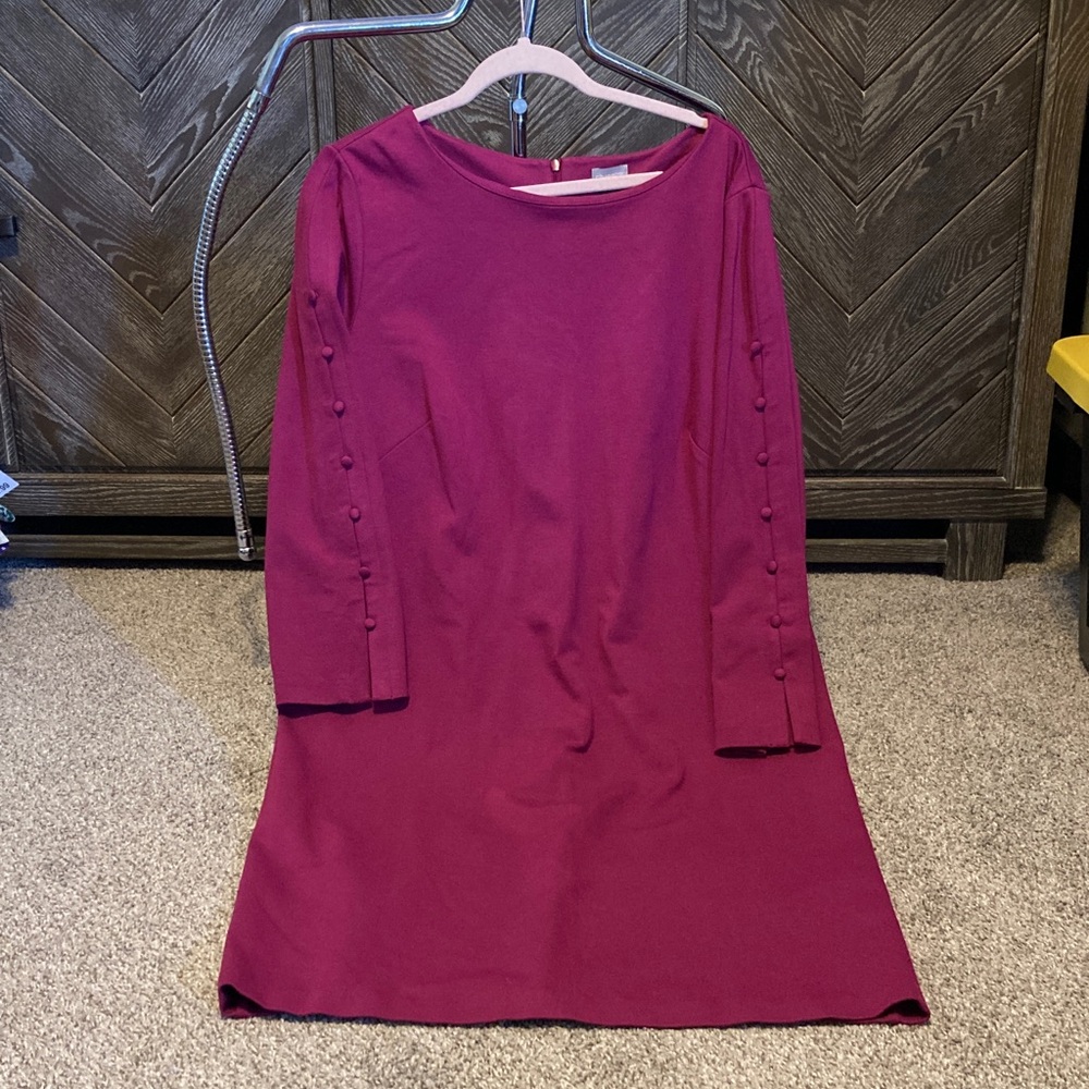 Chico's Vibrant Magenta below the knee dress, NWOT